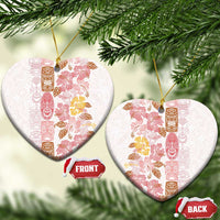 Christmas Aloha Hawaii Tiki Ceramic Ornament Hibiscus Spring Colors - Polynesian Pride