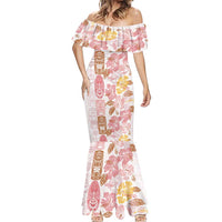 Christmas Aloha Hawaii Tiki Mermaid Dress Hibiscus Spring Colors - Polynesian Pride
