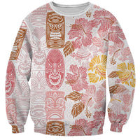 Christmas Aloha Hawaii Tiki Sweatshirt Hibiscus Spring Colors - Polynesian Pride