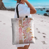 Christmas Aloha Hawaii Tiki Tote Bag Hibiscus Spring Colors - Polynesian Pride
