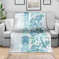 Christmas Aloha Hawaii Tiki Blanket Hibiscus Summer Colors - Polynesian Pride