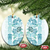 Christmas Aloha Hawaii Tiki Ceramic Ornament Hibiscus Summer Colors - Polynesian Pride