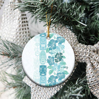 Christmas Aloha Hawaii Tiki Ceramic Ornament Hibiscus Summer Colors - Polynesian Pride