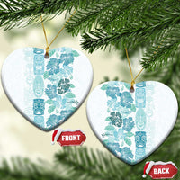 Christmas Aloha Hawaii Tiki Ceramic Ornament Hibiscus Summer Colors - Polynesian Pride