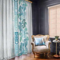 Christmas Aloha Hawaii Tiki Window Curtain Hibiscus Summer Colors - Polynesian Pride