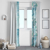 Christmas Aloha Hawaii Tiki Window Curtain Hibiscus Summer Colors - Polynesian Pride