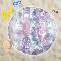 Christmas Aloha Hawaii Tiki Beach Blanket Hibiscus Winter Colors - Polynesian Pride