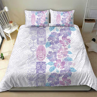 Christmas Aloha Hawaii Tiki Bedding Set Hibiscus Winter Colors - Polynesian Pride