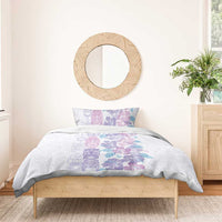 Christmas Aloha Hawaii Tiki Bedding Set Hibiscus Winter Colors - Polynesian Pride