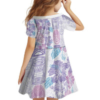 Christmas Aloha Hawaii Tiki Family Matching Mermaid Dress and Hawaiian Shirt Hibiscus Winter Colors - Polynesian Pride