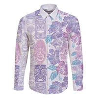 Christmas Aloha Hawaii Tiki Family Matching Summer Maxi Dress and Hawaiian Shirt Hibiscus Winter Colors - Polynesian Pride