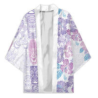 Christmas Aloha Hawaii Tiki Kimono Hibiscus Winter Colors - Polynesian Pride