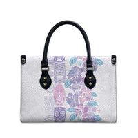 Christmas Aloha Hawaii Tiki Leather Bag Hibiscus Winter Colors - Polynesian Pride