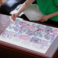 Christmas Aloha Hawaii Tiki Puzzle Hibiscus Winter Colors - Polynesian Pride