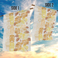 Christmas Aloha Hawaii Tiki Garden Flag Hibiscus Autumn Colors - Polynesian Pride