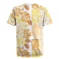 Christmas Aloha Hawaii Tiki Rugby Jersey Hibiscus Autumn Colors - Polynesian Pride