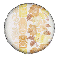 Christmas Aloha Hawaii Tiki Spare Tire Cover Hibiscus Autumn Colors - Polynesian Pride