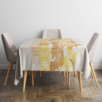 Christmas Aloha Hawaii Tiki Tablecloth Hibiscus Autumn Colors - Polynesian Pride