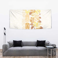 Christmas Aloha Hawaii Tiki Tapestry Hibiscus Autumn Colors - Polynesian Pride