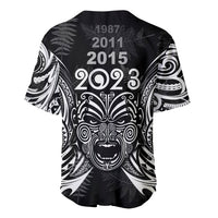 New Zealand Rugby Baseball Jersey 2023 World Cup Aotearoa Haka Face LT7 - Polynesian Pride