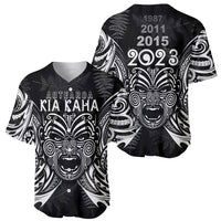 New Zealand Rugby Baseball Jersey 2023 World Cup Aotearoa Haka Face LT7 - Polynesian Pride