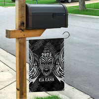 Custom New Zealand Rugby Garden Flag 2023 World Cup Aotearoa Haka Face LT7 - Polynesian Pride