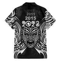New Zealand Rugby Hawaiian Shirt 2023 World Cup Aotearoa Haka Face LT7 - Polynesian Pride