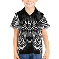 New Zealand Rugby Hawaiian Shirt 2023 World Cup Aotearoa Haka Face LT7 - Polynesian Pride