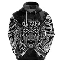 Custom New Zealand Rugby Hoodie 2023 World Cup Aotearoa Haka Face LT7 - Polynesian Pride