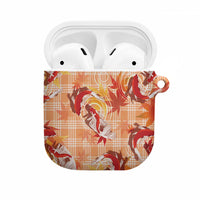 Orange Palaka Hawaii Aloha AirPods Case Koi Pond Mix Japanese Maple - Polynesian Pride