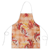 Orange Palaka Hawaii Aloha Apron Koi Pond Mix Japanese Maple - Polynesian Pride