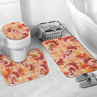 Orange Palaka Hawaii Aloha Bathroom Set Koi Pond Mix Japanese Maple - Polynesian Pride