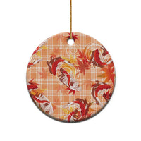 Orange Palaka Hawaii Aloha Ceramic Ornament Koi Pond Mix Japanese Maple - Polynesian Pride