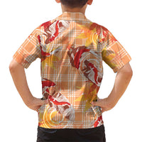 Orange Palaka Hawaii Aloha Kid Hawaiian Shirt Koi Pond Mix Japanese Maple LT7 - Polynesian Pride