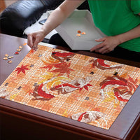 Orange Palaka Hawaii Aloha Puzzle Koi Pond Mix Japanese Maple - Polynesian Pride