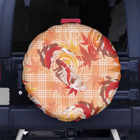 Orange Palaka Hawaii Aloha Spare Tire Cover Koi Pond Mix Japanese Maple - Polynesian Pride