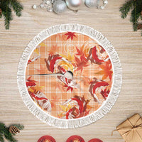 Orange Palaka Hawaii Aloha Tree Skirt Koi Pond Mix Japanese Maple - Polynesian Pride