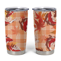 Orange Palaka Hawaii Aloha Tumbler Cup Koi Pond Mix Japanese Maple - Polynesian Pride