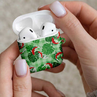 Lime Palaka Hawaii Aloha AirPods Case Koi Pond Mix Monstera LT7 - Polynesian Pride