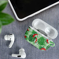 Lime Palaka Hawaii Aloha AirPods Case Koi Pond Mix Monstera LT7 - Polynesian Pride