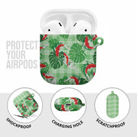Lime Palaka Hawaii Aloha AirPods Case Koi Pond Mix Monstera LT7 - Polynesian Pride