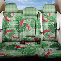 Lime Palaka Hawaii Aloha Back Car Seat Cover Koi Pond Mix Monstera - Polynesian Pride