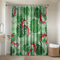 Lime Palaka Hawaii Aloha Bathroom Set Koi Pond Mix Monstera - Polynesian Pride