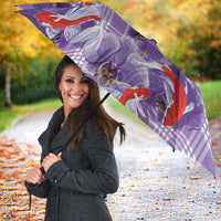 Lavender Palaka Hawaii Aloha Umbrella Koi Pond Mix Orchids - Polynesian Pride