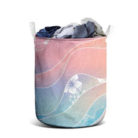 Aloha Hawaii Floral Tapa Laundry Basket Patchwork Pastel Candy - Polynesian Pride