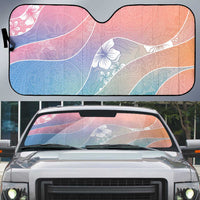 Aloha Hawaii Floral Tapa Auto Sun Shade Patchwork Pastel Candy - Polynesian Pride