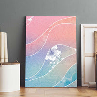 Aloha Hawaii Floral Tapa Canvas Wall Art Patchwork Pastel Candy - Polynesian Pride