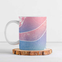 Aloha Hawaii Floral Tapa Ceramic Mug Patchwork Pastel Candy - Polynesian Pride