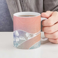 Aloha Hawaii Floral Tapa Ceramic Mug Patchwork Pastel Candy - Polynesian Pride