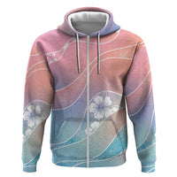 Aloha Hawaii Floral Tapa Hoodie Patchwork Pastel Candy - Polynesian Pride
